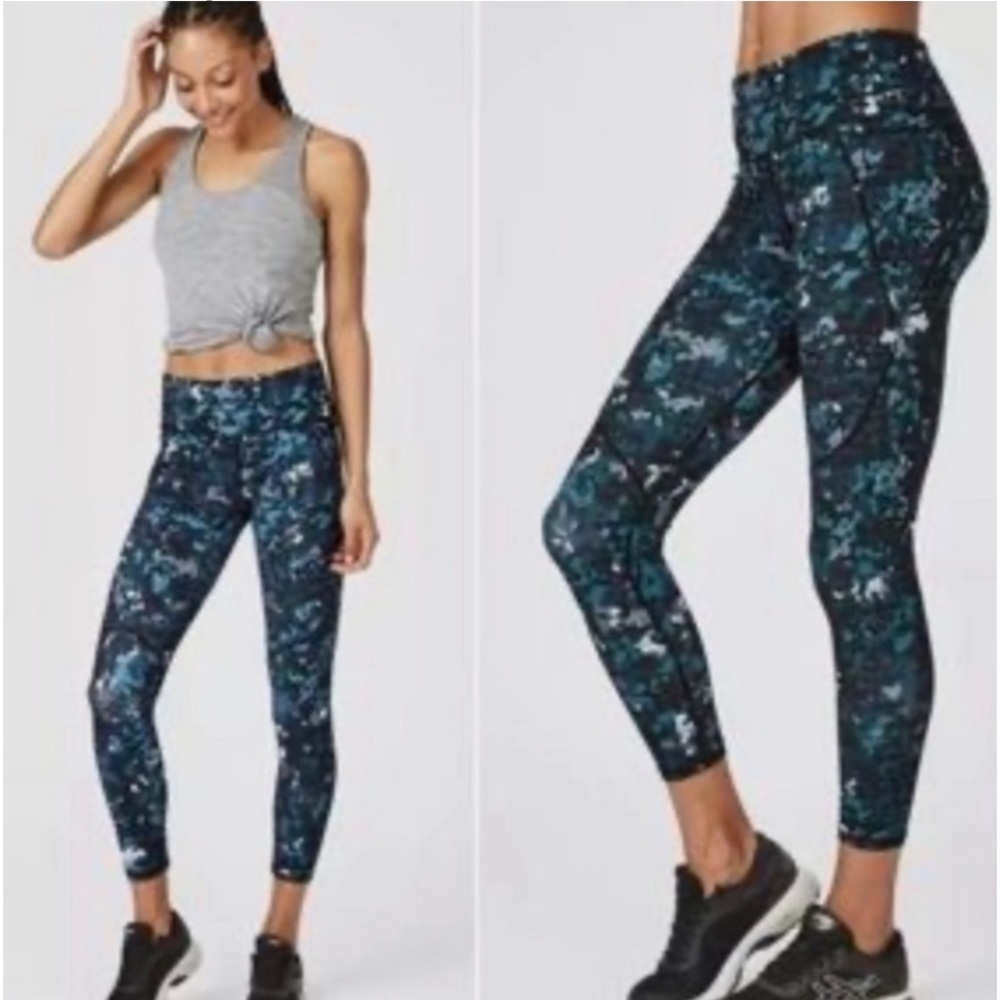 NWOT Sweaty Betty Power 7/8 Leggings Deep Lake Camo size S